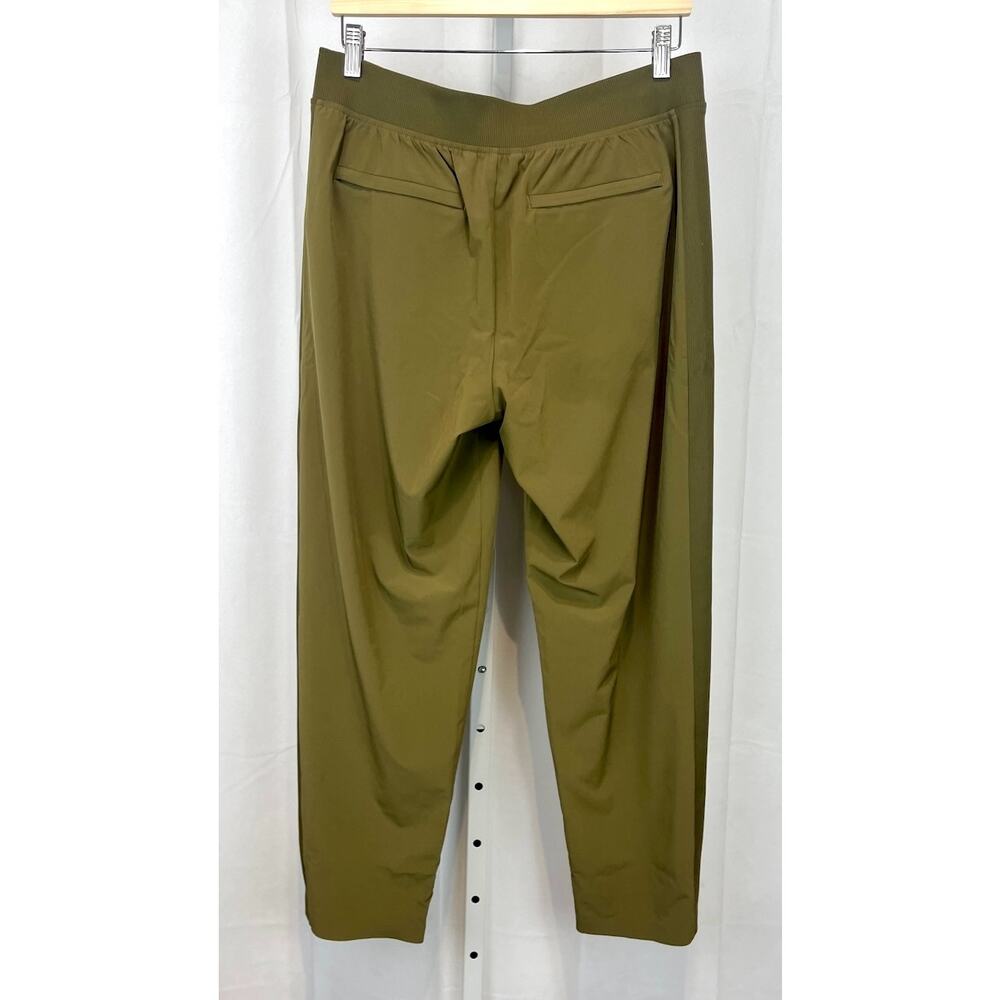 ATHLETA Brooklyn Mid Rise Ankle Pants Stretch 198671 Olive Green Size 10 - Picture 2 of 10